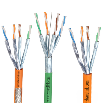 CAT7 RJ45 4 paire 23AWG LSZH Data Cable Câble LAN 1000MHz SFTP CAT7 CAT6A SF / UTP