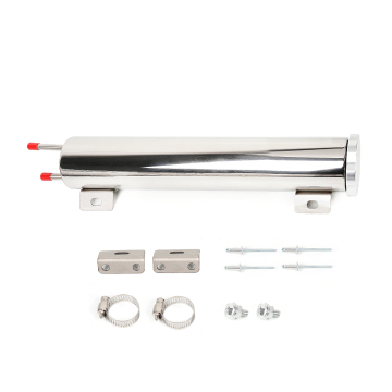 Stainless Steel Polished Radiator Overflow Tanks for Car Modification - Various Sizes