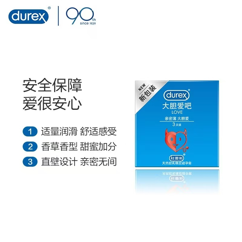 Condom series Durex three