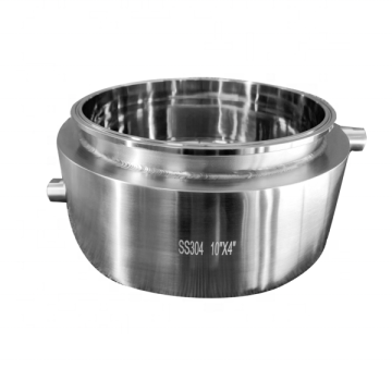 Stainless Steel Jacketed Splatter Platter with Two Ports for Closed Loop Extractor