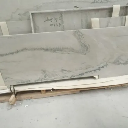 Natural White Macaubas Calacatta Giotto Quartzite Kitchen Countertops