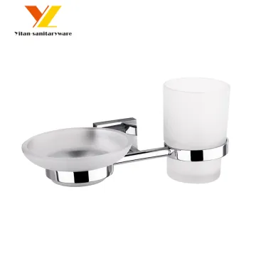 Wholesale Glass Toothbrush Cup & Bathroom Accessories - Holder and Soap Dish