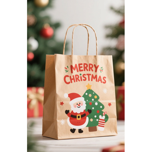 Paper christmas handbag for gift