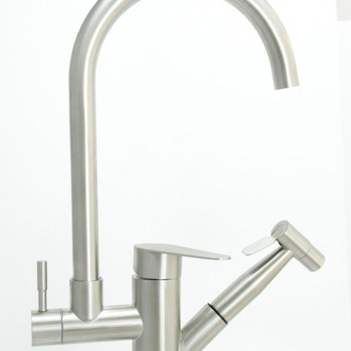 Sanitary Ware Bathroom Pull Out Double-Hole Basin Faucet