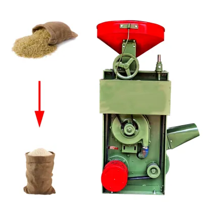 10 Inch Rubber Roller 2 Ton Rice Mill Machine SB-50 Rice Peeling Machine
