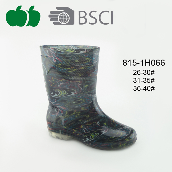 pvc jelly rain boots
