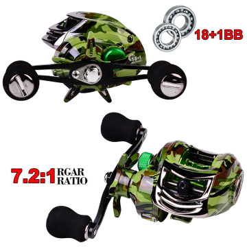 Reino de pesca ultra ligera de Newbility con 18+1BB, arrastre de 10 kg, sistema de frenos magnéticos, relación entre 7.2: 1 en marcha