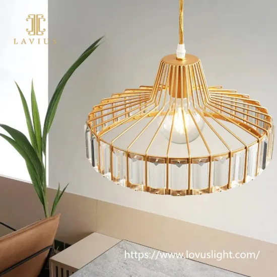 Modern design gold brass living room crystal chandelier High quality concise style crystal chandelier