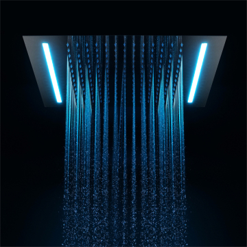 Shower accessories stainless steel single function embedded LED shower head