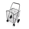 Carro de compras de supermercado plegable de aleación de acero