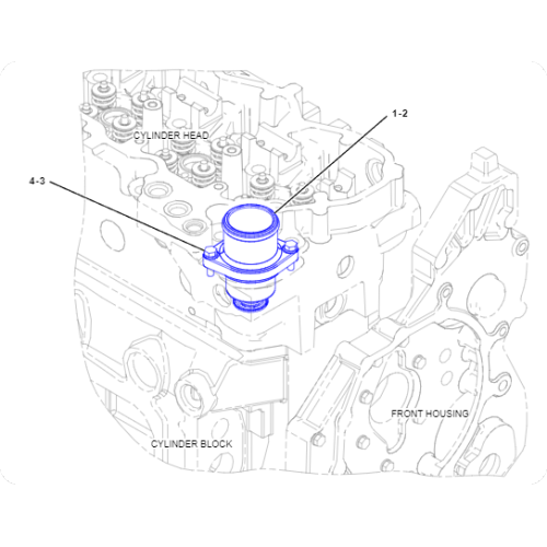 Wheel tractor 627H flow valve 3180004/318-0004