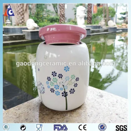 Big ceramic coffee bean sugar mason jar