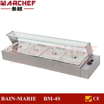 BM-4S 4 Pots.Stainless steel Electric Sauce Bain marie Commercial