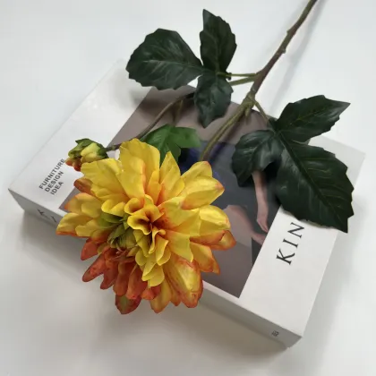 Yunfan Dahlia Silk Flowers - JH Factory New Style Bulk Real Touch Dahlias