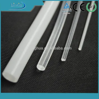 Side glow fiber optic pool lights