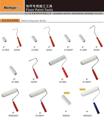 Floor paint tools white polyester floor paint roller