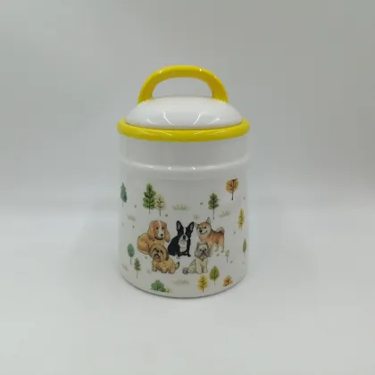 Forest Animal Ceramic Canister