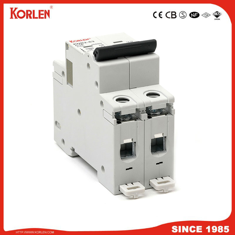 Miniature Circuit Breaker 3KA 63A TUV KNB2-63 2P