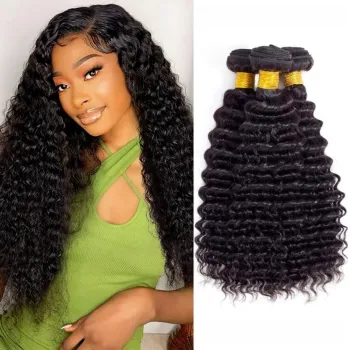 10A Brazilian Virgin Deep Wave Human Hair Bundles