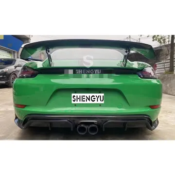 Carbon Fiber Spoiler Systems for Porsche 718 Cayman GT4