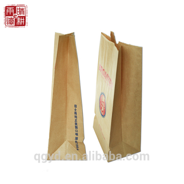 Kraft paper bags for bread package, food grade, 100% wood pulp, moistureproof, greaseproof.