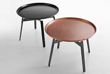 Minimalist Metal Replica Husk Around Coffee Side Table