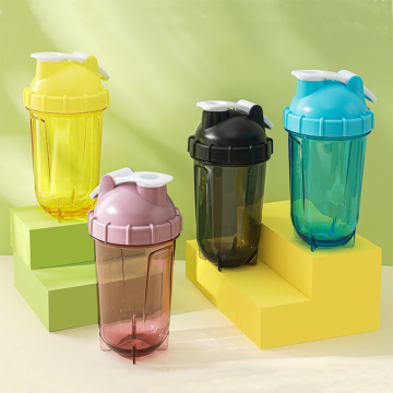 Custom Logo Gym Fitness Shaker Bottle with Mixer Ball for Wholesale