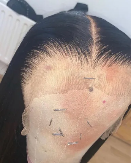 Raw Indian Virgin Human Hair Transparent Lace Front Wig Wholesale Cheap Hd Full Lace Frontal Closure Wig For Black Women Vendor