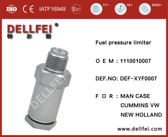 High Quality New Fuel Rail Pressure Limiter 1110010007 for MAN,VW,CASE,NEW HOLLAND,CUMMINS