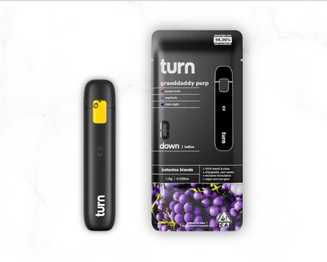 disposable indica vape pens Turn 1ML Berry Dreamy Pen Flavors:Guava Citrus Flavor:Gummy Papa's Herb Vape Carts