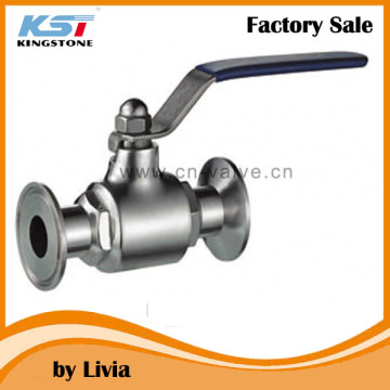 Stainless steel sanitary clamp direct 2 way ball valve