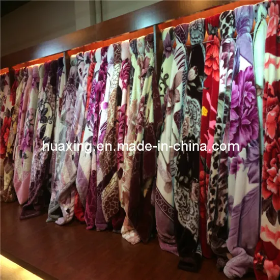 Stock Blanket 100%Polyester Mink Blanket/Bedding Set