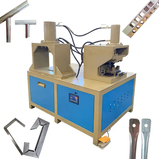 High-efficiency Hydraulic 45/90 Degree Stainless Steel Square Pipe Notching and Folding Machine