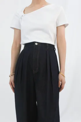 Black High Waisted Wide Leg Pants