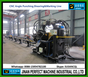 CNC Angle Punching,Shearing and Marking Line