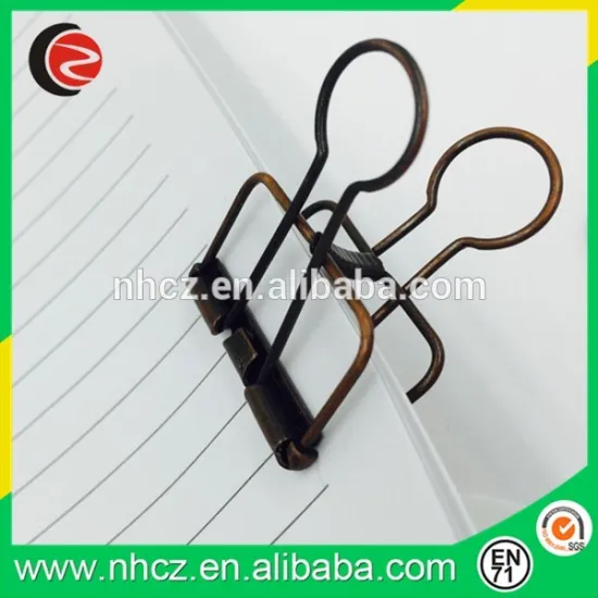 19MM Bronze Hole Bulldog Clip