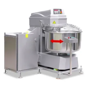 Industrial Spiral Mixer with Lift Dough Mixer 75L S80-N Removable Dough Divider Rounder Mixer and Press Machine