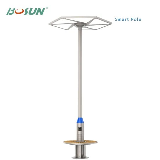 4G Enabled UFO Smart Street Lighting Pole with CCTV Camera Extension