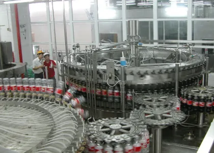 36000bph Pet Bottle Beverage Filling Machine / Line For Fanta , Coco Cola