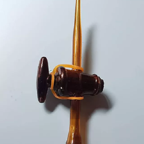 Amber Glass Burette with Glass Stopcock Class A
