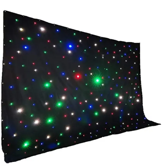 LED Star Curtain Backdrop for Christmas Discount Wedding Party Stages