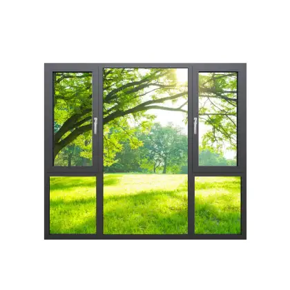 Aluminium Windows and Doors Tempered Glass Casement Window