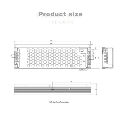 MEAN WELL HUP-200R CC CV Converter DC Switching Power Supply with LED Display