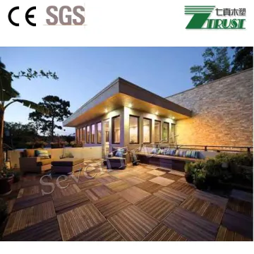 interlocking wpc diy floor decking tiles
