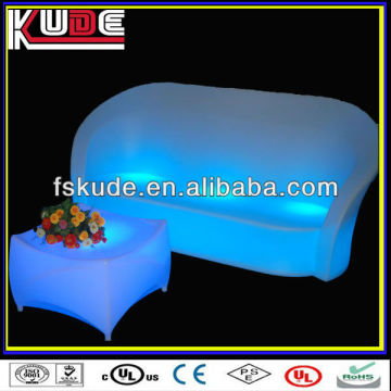 LED light plastic design 3 seat sofa leisure modern floor sofa seating