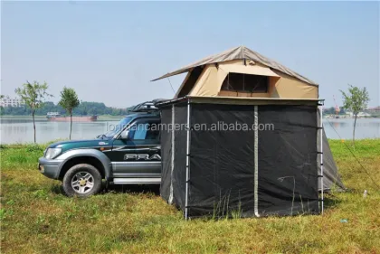 Black Mosquito Net for 4x4 Off-Road Roof Top Tent Awning