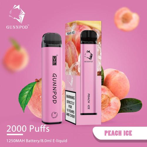 Gunnpod 26 Flavors 2000 Puflar Tek Kullanımlık Vape Kalem