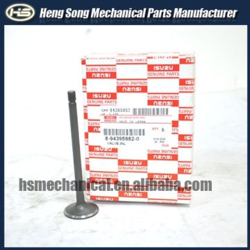 excavator engine parts 6HK1 intake exhaust valves 8-94395883-2 8-94395882-0 in stock