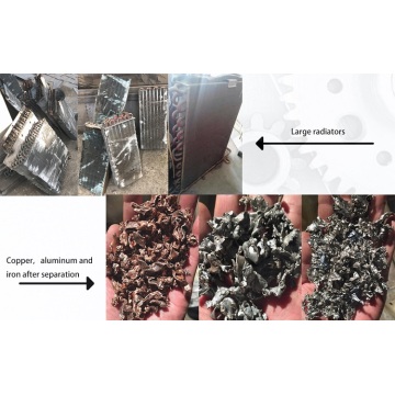Maquinaria de reciclaje de radiador de aluminio de cobre ac