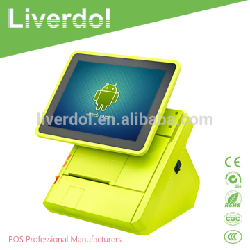 2017 Latest Android Financial Equipment Touch Pos with 80mm thermal Printer